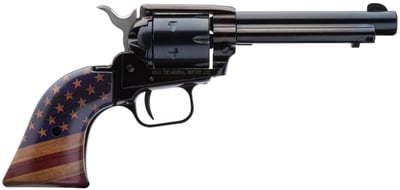 Heritage Rough Rider .22 LR 4.75" barrel 6rd Revolver Black w/USA Flag Grip - $129.99 