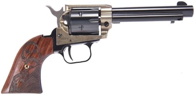 Heritage Rough Rider Western .22 LR 4.75" barrel 6rd Revolver Bass Reeves Grips - $149.99