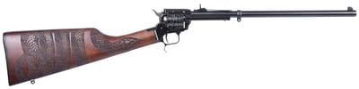 HERITAGE MANUFACTURING Rancher Rough Rider .22LR BK 16in 6rd BH Sight Snake Wrapped Rifle (BR226B16HSWB11) - $229 