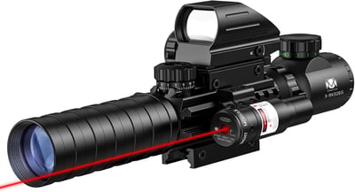 MidTen 3-9x32 Dual Illuminated Scope & 4 Holographic Reticle Red/Green Dot & IIIA/2MW Laser Illuminated Reflex Sight & 20mm Mount - $53.45 w/code "5IW86X8Z" + 10% Prime discount + FREE Shipping