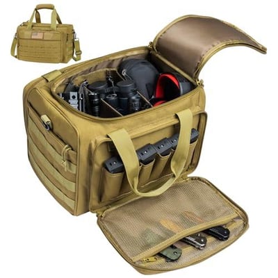 CVLIFE Tactical Gun Range Bag with Lockable Zipper - $26.99 w/code "OD9QVJYI" + FREE Shipping