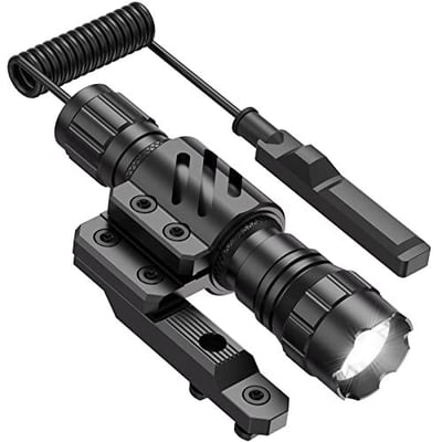 Feyachi FL14-MB Tactical Flashlight 1200 Lumen Matte Black LED Weapon Light with Mount Pressure Switch Included - $29.99 (Free S/H over $25)