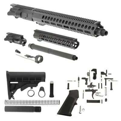 Davidson Defense AR-15 â€œJackhammer" Rifle Kit .458 SOCOM 16" 4150 CMV Parkerized 1:14T HBAR Barrel Black Diamond Series 15" M-LOK Handguard - $324.99 (FREE S/H over $120)