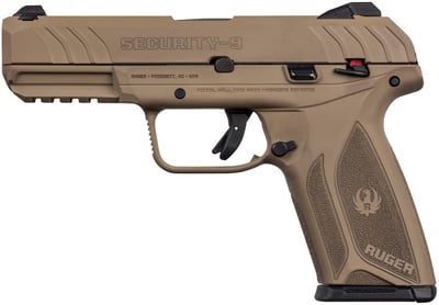 Ruger SECURITY-9 9mm 4" barrel 15 Rnds FDE - $309.99