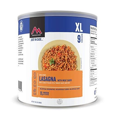Mountain House Lasagna with Meat Sauce XL Freeze Dried Survival & Emergency Food #10 Can - $32 + FREE Shipping