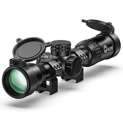 CVLIFE JackalHowl F02 2-7x32 Illuminated Rifle Scope Crosshair Reticle 1-inch Tube SFP with Free 20mm Scope Rings - $43.19 w/code "44FPID2K" + FREE Shipping
