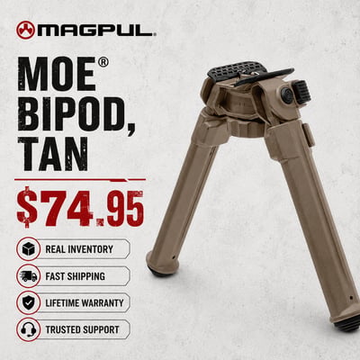 MOE Bipod, TAN - $74.95 