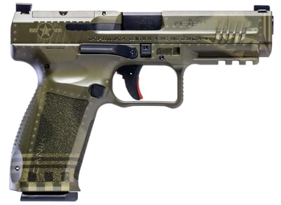 Canik Mete SFT OR 9mm 4.5" Barrel 3-Dot Sights Green Bomber 18rd/20rd - $427.79 (e-mail price)