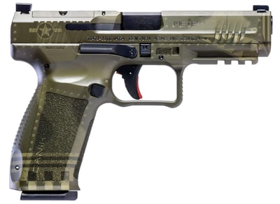 Canik Mete SFT OR 9mm 4.5" Barrel 3-Dot Sights Green Bomber 18rd/20rd - $427.79 (e-mail price) 