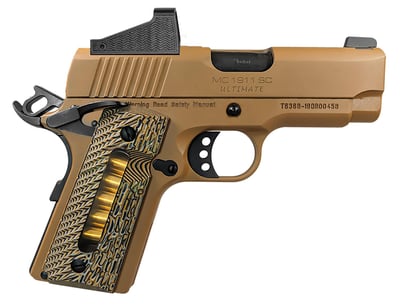 EAA Girsan MC1911SC Ultimate Officer 45ACP 3.4" 6rd Pistol w/ Red Dot - FDE / G10 Window Grips - $499.99 (Add To Cart) 