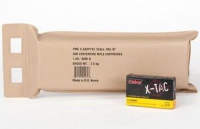 PMC X-Tac Battle Pack Rifle Ammunition 5.56mm 55 gr FMJ 3120 fps 200ct - $97.84 with code DG5 