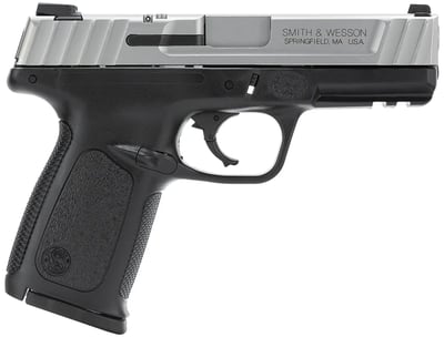Smith and Wesson SD40VE Stainless / Black .40 SW 4-inch 10Rd - $328.99 ($9.99 S/H on Firearms / $12.99 Flat Rate S/H on ammo)