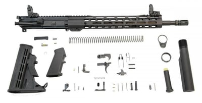 PSA 16" Mid-Length 5.56 NATO 1:7 Nitride 13.5" Lightweight M-Lok Classic Rifle Kit With MBUS Sight Set - $359.99