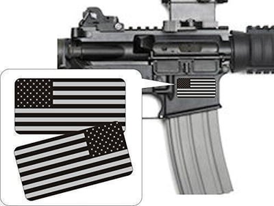Pair - American Flags Black Ops Stealthy Vinyl Decals Stickers AR-15 - $2.95 + Free Shipping