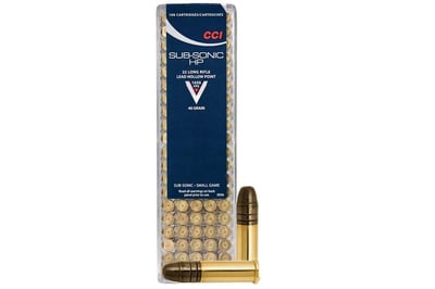 CCI 22LR 40 gr Lead Hollow Point Subsonic 100/Box - $9.94 (Free S/H on Firearms)