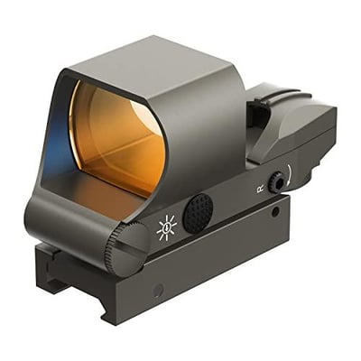 Feyachi RS-60 Reflex Sight,Multiple Reticle System Red Dot Sight with Picatinny Rail Mount, Absolute Co-Witness (Nickel) - $20.31 + FREE Shipping