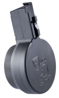F5 CZ Scorpion Evo Drum Magazine 50-Rd Billet Aluminum w/ Engraved Scorpion - $92.24 (Free S/H on Firearms)