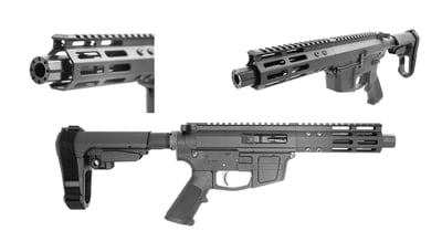 Foxtrot Mike Products 5" Glock Style Ultra Light Barrel 9mm AR Pistol w/ SBA3 Brace PA Exclusive - $549.99 