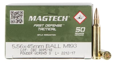 Magtech 5.56 NATO 55-Gr. FMJ 50 Rnds - $32.99  ($7.99 Shipping On Firearms)