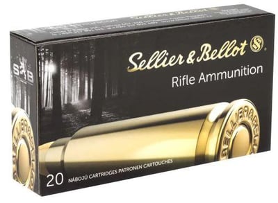 Sellier & Bellot Brass 7.62x54mmR 180 Grain FMJ 20 Round Box - $22