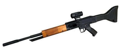 Global Defense FG-9 9mm Luger 17", Black, Wood Stock & Grip - $847.44 (Free S/H on Firearms)