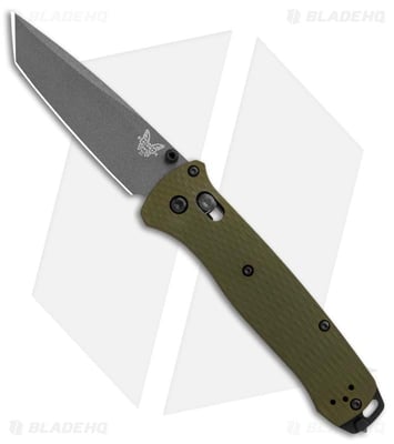 Benchmade Bailout AXIS Lock Knife Green Aluminum (3.4" Gray M4) 537GY-1 - $221.00 (Free S/H over $99)