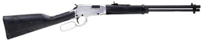 Rossi Rio Bravo Lever Action Rifle - Black / Nickel .22 LR 18" Barrel 15rd Nickel Coated Frame, Receiver & Lever - $297.24 