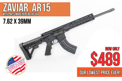 ONLY $489 - 39% OFF 16" Straight Fluted Nitride 7.62x39 Complete AR15! Over $100 In Upgrades - No Added Tax - Lifetime Warranty
