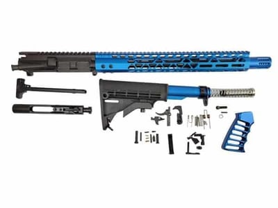 AR-15 5.56 Full Rifle Build Kit in Anodized Blue - Veriforce Tactical - $999.95