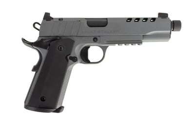 Tisas Night Stalker SF Semi-Automatic 9x19mm 1911 Style Pistol , 5" Barrel, 8+1 Capacity, Picatinny Rail - Cerakote Gray - $499.99 