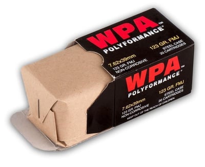 Wolf WPA Polyformance, 7.62x39mm, FMJ, 123 Grain, 500 Rounds - $199.49 (Buyer’s Club price shown - all club orders over $49 ship FREE)