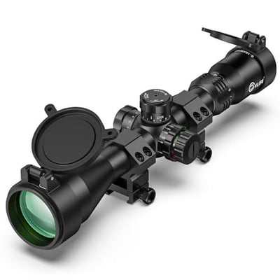 CVLIFE EagleFeather F02 Rifle Scope with Side Focus Parallax Adjustment, Illuminated Mil-Dot Reticle, 30mm Tube SFP Riflescope with 20mm Scope Rings - $78.74 w/code "JD3XZNFJ" + FREE Shipping