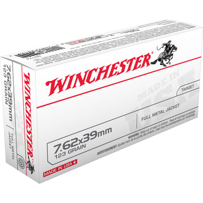 Winchester USA Rifle Ammunition Q3174, 7.62x39mm, Full Metal Jacket (FMJ), 123 GR, 2355 fps, 200 Rd/bx - $130 (Free S/H)