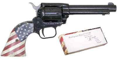 Heritage Rough Rider 22LR Rimfire Revolver with 4.75-Inch Barrel and US Flag Grips - $104.99  
