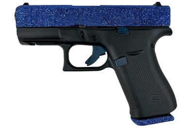 Glock 43x Slim Subcompact 9mm 3.41" 10-Rd Pistol with Navy Blue Glitter Slide - $499.99