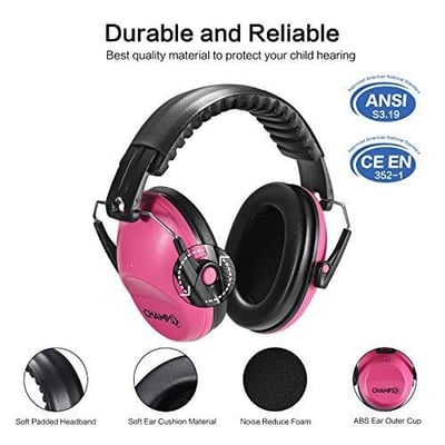  Champs Earmuff Noise Protection Reduction Headphones for Children NRR 25dB - $7.99 after 25% off clip code  (Free S/H over $25)