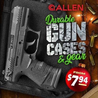Sweet 55+% off savings! Allen Co. pistol gun cases from $7.94 (Free S/H over $25)