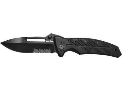 Ontario XM-12TiS Folding Knife 3.625" Partially Serrated Drop Point N690Co Stainless Steel Blade - $78.99 Ships Free