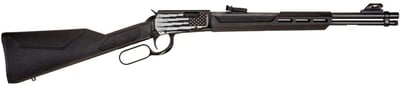 ROSSI RIO BRAVO 22LR 18 15RD BLK/ENG18 US FLAG - $257.31