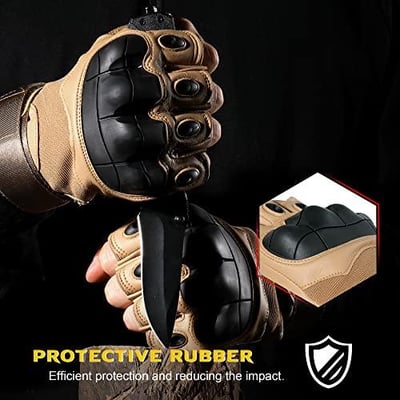 WTACTFUL Tactical Gloves Fingerless Half Finger Gloves Brown XL - $7.49 + FREE Shipping