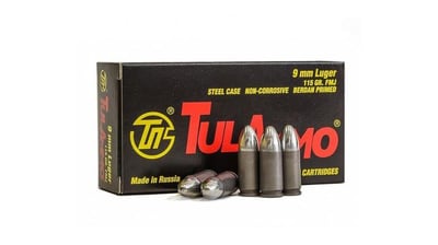 TulAmmo 9mm 115 Grain FMJ Steel 1000 rd - $249.99 (Free S/H over $49 + Get 2% back from your order in OP Bucks)