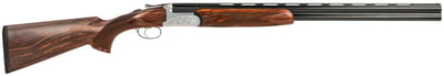 Fausti Usa 15803 Caledon 28 Gauge 2.75" 2rd 26" Blued Barrel, Engraved Stainless Rec, Wood Laser Grain Stock, Metallic Bead Sight - $2099.95