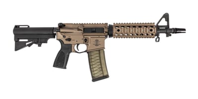 PSA Sabre-18 Mod S .300 Blackout 10.3" AR Pistol, Quad Rail, HAR-15 Brace, FDE Anodized - $1099.99