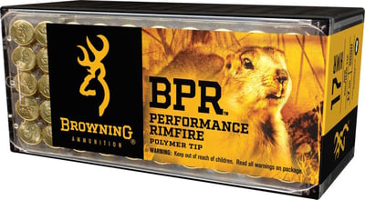 Browning BPR Performance 17 gr Polymer Tip .17 HMR Ammo, 50/box - $12.99 
