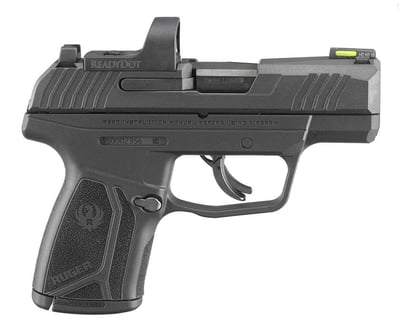 Ruger MAX-9 9mm, 3.2" Barrel, Black, Includes Ruger ReadyDot Micro Reflex Sight, 12rd - $336.49 