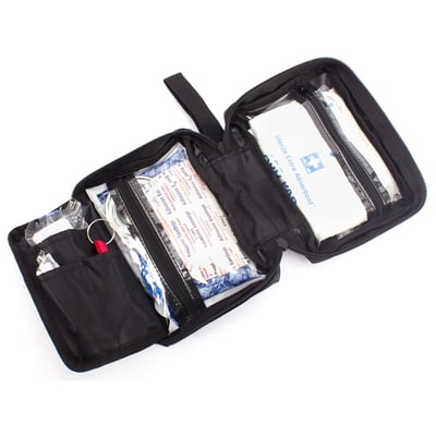 I GO Ultra-Light & Small First Aid Kit, Durable Nylon Black Case - $10.58 + Free S/H over $49 (Free S/H over $25)