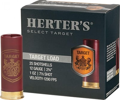 Herter's Target Shotshells 20 Gauge 2-3/4" 7/8 oz. #7-1/2 25Rnd - $4.88 (Free Shipping over $50)
