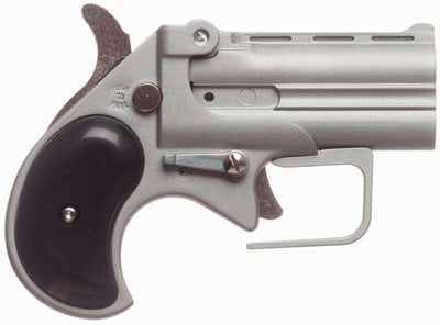 Old West Short Bore Derringer 380 ACP Sliver 2.75" Barrel Satin Silver Finish w/Black Synthetic Grips Guardian Package - 2 Rounds, 2.75" Barrel - $116 