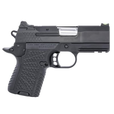 WILSON COMBAT SFX9 Sub-Compact 9mm Luger 3.25in 10rd/15rd Mags Lightrail Black DLC Pistol (SFX9-SCR3) - $2589
