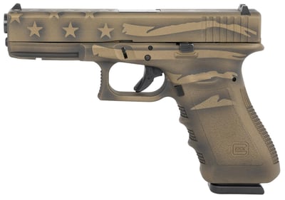 Glock G22 G3 .40 S&W 4.49" barrel 15 Rnds Coyote Battle Worn Flag Cerakote - $755.99